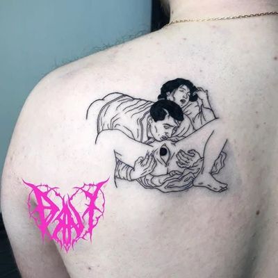Tattoo by Dr No Tattoo #DrNoTattoo #eroguro #erogurotattoo #Eroguronansensu #Japanese #Japanesetattoo #anime #manga #illustrative #graphicart #comicbook #comicart #linework
