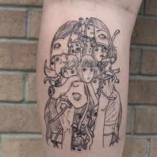 Tattoo by Savshimi #Savshimi #eroguro #erogurotattoo #Eroguronansensu #Japanese #Japanesetattoo #anime #manga #illustrative #graphicart #comicbook #comicart #linework