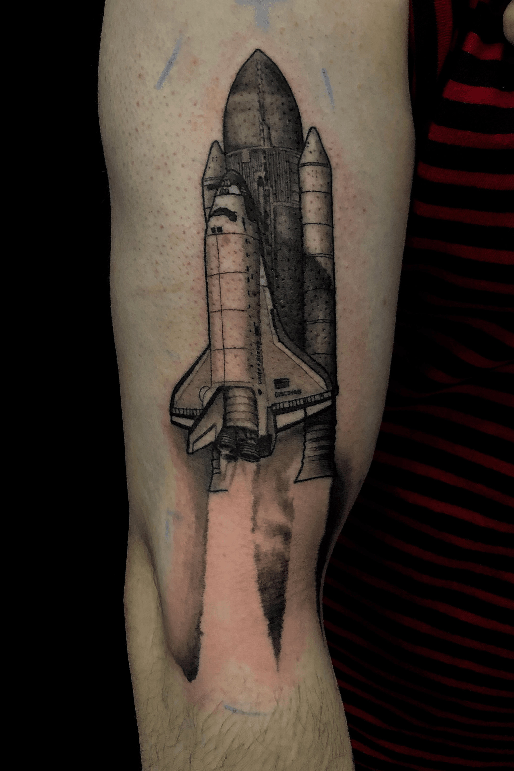 40 Spaceship Tattoo Designs For Men  Outer Space Ink Ideas  Spaceship  tattoo Rocket tattoo Space tattoo sleeve