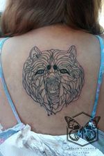 Linework Bear Tattoo