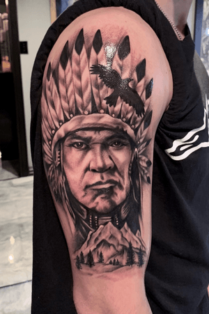 Indian tattoo done by @jeramyk