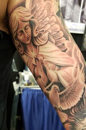 Beautiful work done by artist Elias Mora at Arte Tattoo Studios located in Gainesville Georgia! 