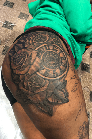 In progress hip thigh piece more to come next session 