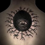 Tattoo by Bang Ganji #BangGanji #darkarttattoos #darkart #illustrative #horror #darkness #demons #devils #ghosts #evil #eye