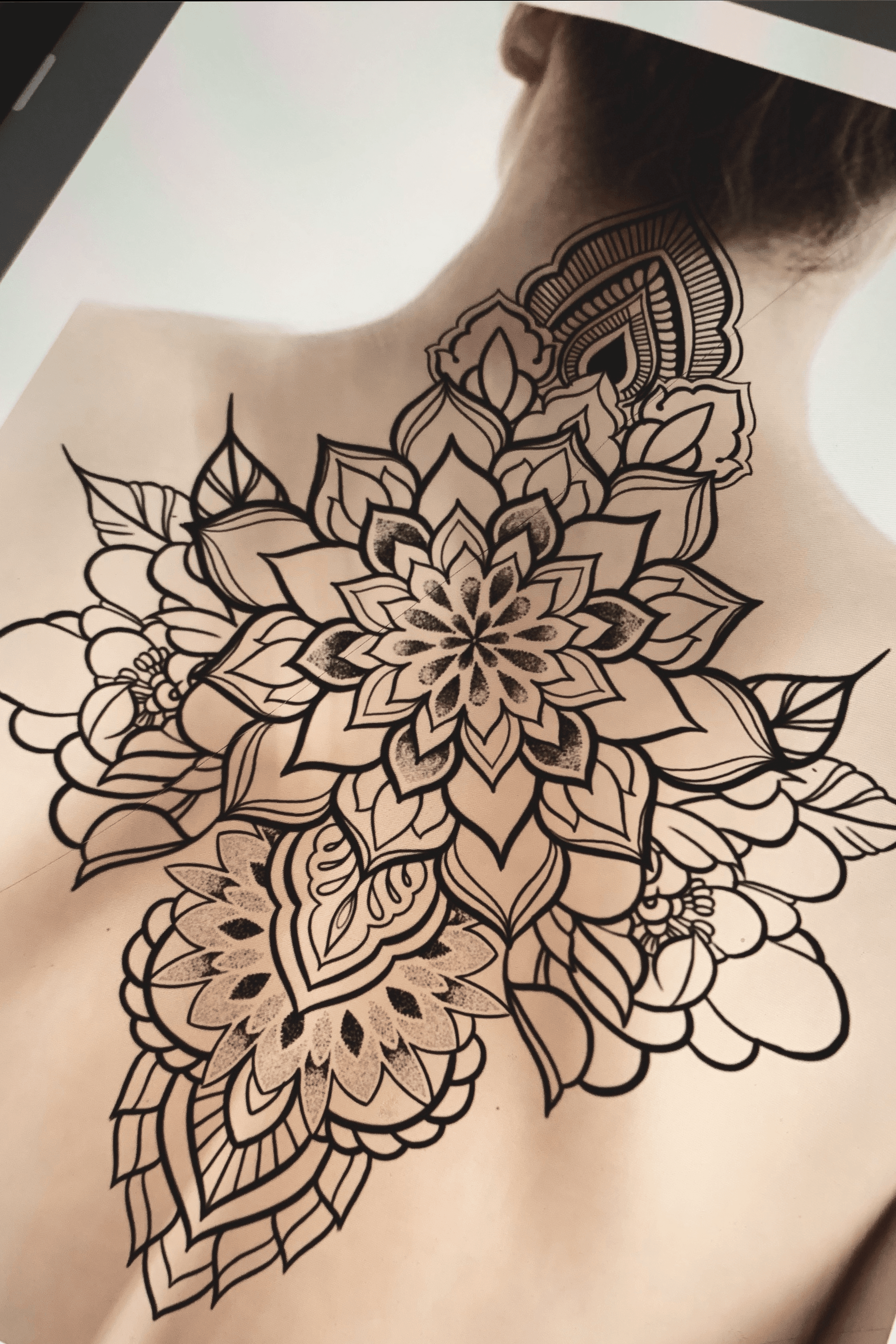 Tattoo uploaded by Sandy Beachez • Mandala back piece design • Tattoodo