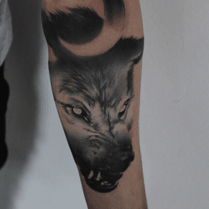  #wolf #tattoo #ta2 #TA2BODY #tattooartist #wolftattoo #blackandgrey #lizache #tattooart #ink 