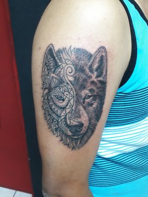 Wolf tattoo by Randall García #wolftatoo 