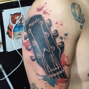 Headstock tattoo #guitartattoo 
