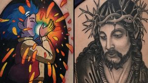 Tattoo on the left by Roberto Euan and tattoo on the right by Javier Betancourt #RobertoEuan #JavierBetancourt #tattoodoapp #tattoodoappartist #tattooartist #tattooart #tattoodoappspotlight