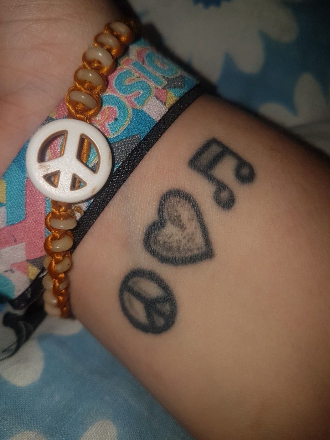 Peace Love Music Life Tattoo