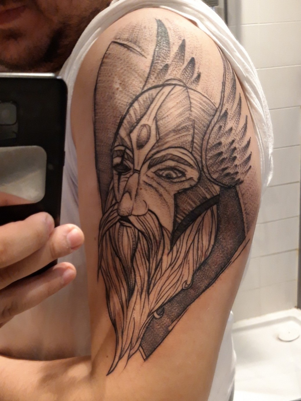 Tattoo uploaded by Michał Gawlik • Odin #odin #norsemythology #NorseTattoos  #NordicTattoo #nordicgod #thor #mythologytattoo • Tattoodo