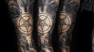 Thinking about a satanic style full leg tat!