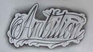 #lettering #letteringtattoo #chicanostyle #criminallettering #letter #customlettering #escrita #escritatattoo #letras #caligraphytattoo #caligraphy #caligrafia #tattoo #Ambition 