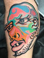 Tattoo by Chad Koeplinger #ChadKoeplinger #tattoodoapp #tattoodoappartist #tattooartist #tattooart #tattoodoappspotlight #markgonzales #skate #skateboarding #thrasher #thrashermagazine #graffiti