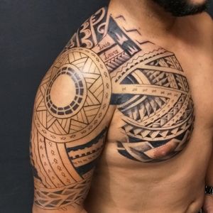 Tatuaje maori realizado en 5 sesiones #maoritattoo 