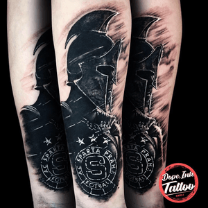 #tattooartist #tattooart #warrior #blackandgrey #realistic #spartan #dynamicblack 
