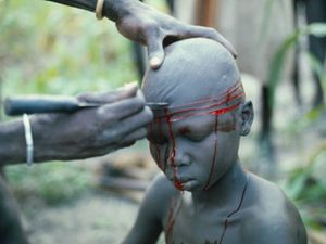 facial scarification #scarification #ancientbodymodifications #bodymodifications #bodymods #tribal