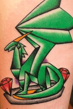 Crystalized Spyro dragon tattoo. 