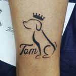 Tatuaje en honor a mi perro fallecido