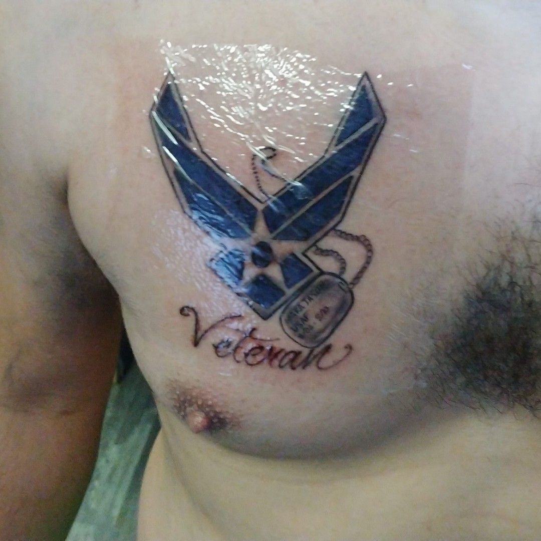 Tattoo honoring my awesome Air Force husband  Air force tattoo Air force  mom tattoo Heart outline tattoo