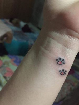 mini mini paws tattoo