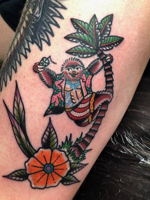 Tattoo uploaded by David O'Neill • Sloth • Tattoodo