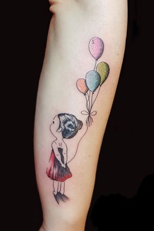 Girl and balloon 