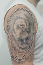 #tattoolion #liontattoo #realistic #realistictattoo #blackandgray 