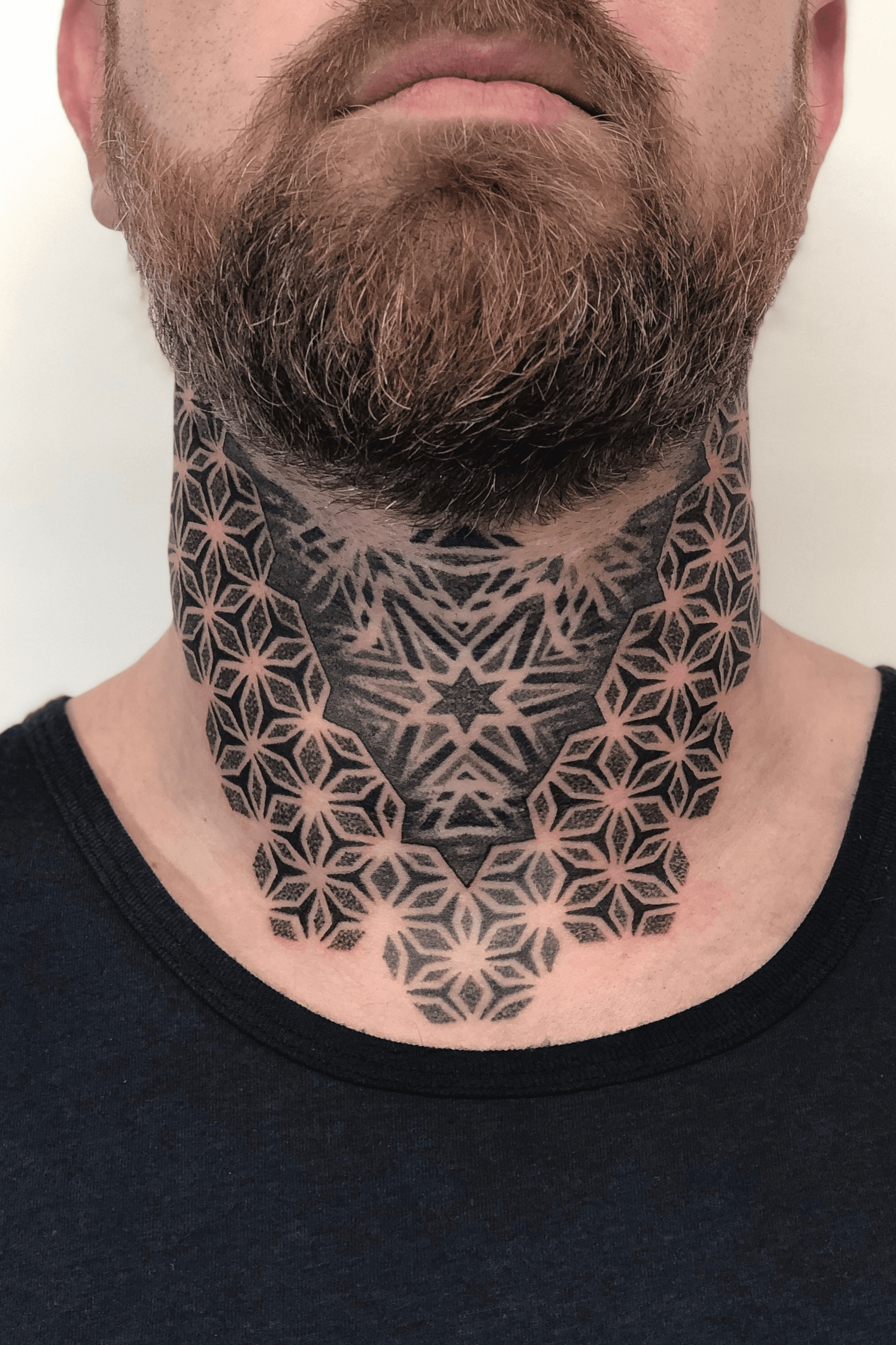 Blackwork  Abstract  Texture Tattooing on Instagram Decorative  botanical neck piece fully healed to compliment work by meliiseye and  mattsager Swipe to see fresh video More to come on