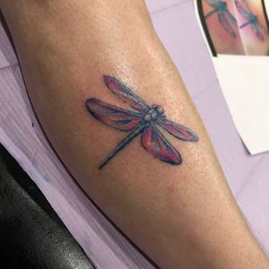 #watercolortattoo #watercolor #dragonfly #coloredtattoo 