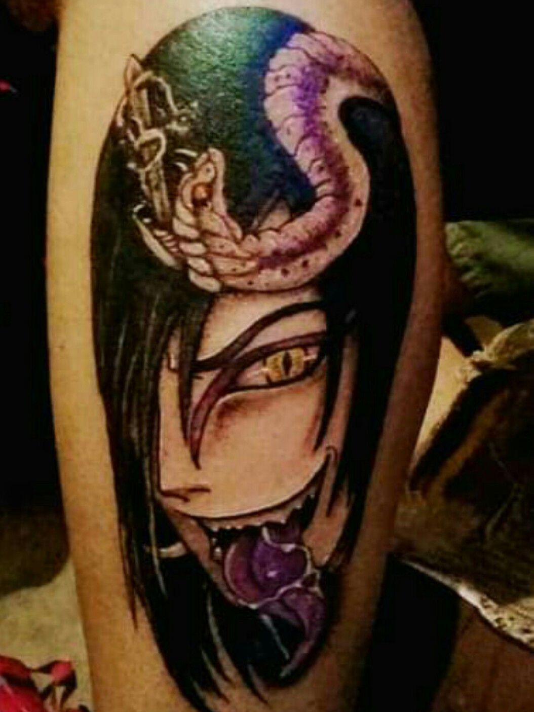 Orochimaru summoning tattoo  Naruto tattoo Anime tattoos Pretty hand  tattoos