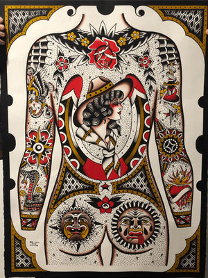 Painting ive just finished, would love to tattoo this concept. Prints available please message me here or on instagram. @shanecastletattoo #backpiece #painting #traditional #traditionaltattoo #traditionaltattoos #bold #boldwillhold #tattooartist #australia #tat #tattooworkers #brightandbold #TraditionalArtist 