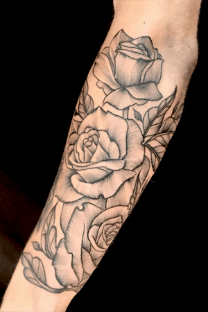 #roses #rose #tattoo #blackandgrey 