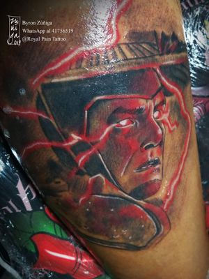 Raiden from Mortal Kombat 11 #byronzuñiga #guatemala #royalpaintattoo #tattoo #blackandgreytattoo 