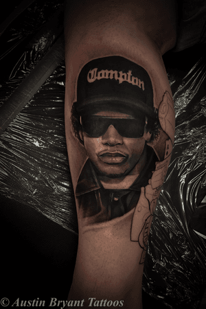 Eazy-E #realistic #blackandgrey #tattooartist #EazyE instagram @austinbryanttattoos
