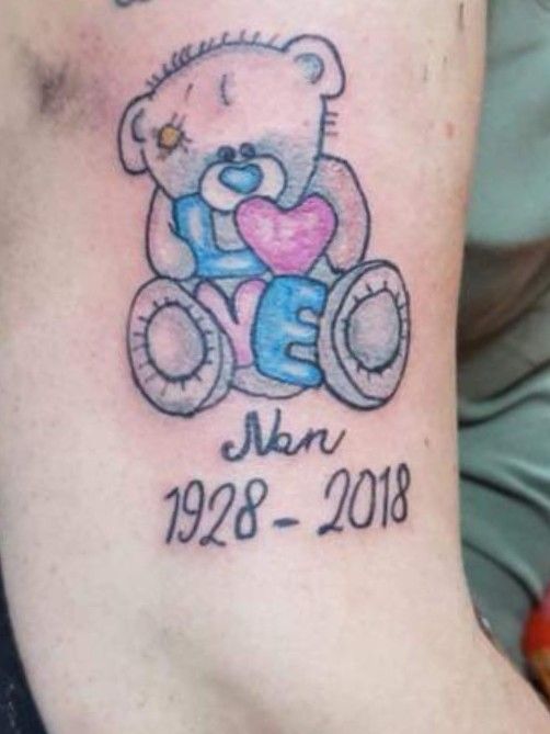 Tatty cheap teddy tattoo