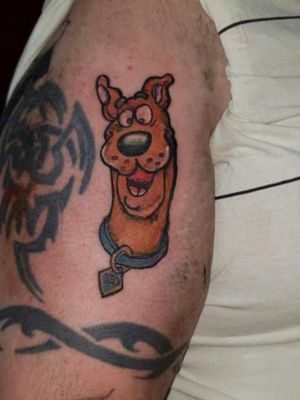 Scooby Dooby Doo, Where are you? Really fun small tattoo recently, WOULD LOVE MORE OF THESE! #cartoontattoo #scoobydoo #colourtattoo #ScoobyDo #scoobysnack? #fun #intenze #shoreham #cute #random #geek #nerdy #happy #whereareyou #cartoonish #childhoodmemories #original #customersatisfaction 