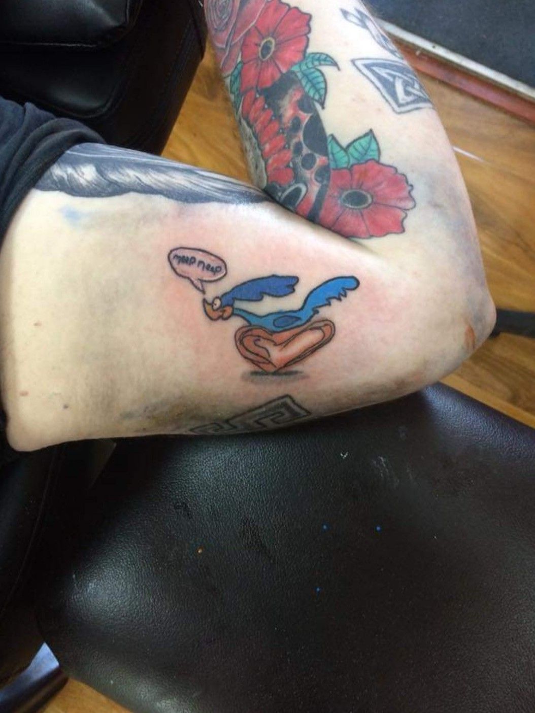 Tonys Wile E Coyote and the Road Runner  Dollys Skin Art Tattoo  Kamloops BC