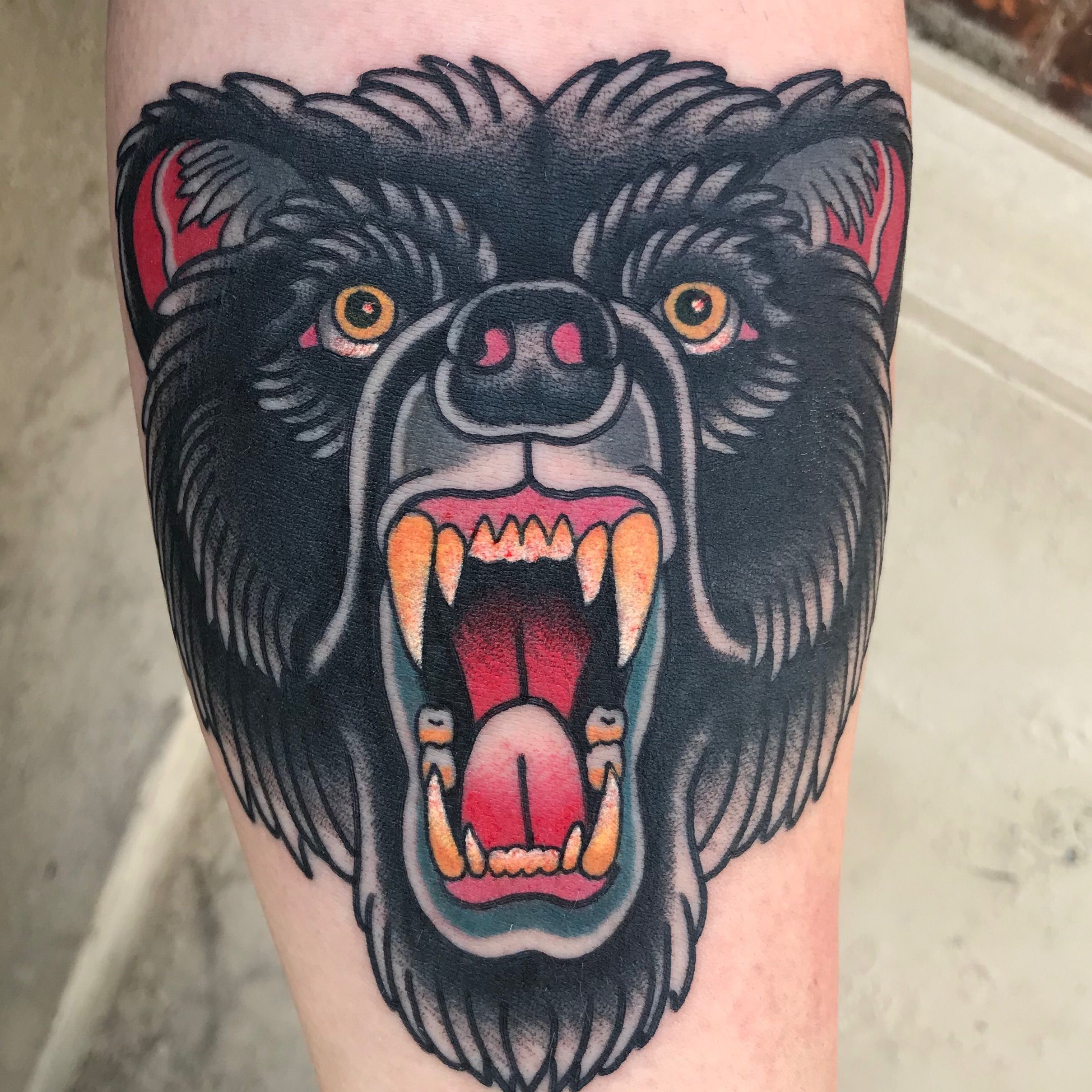 Star Tattoo  Made by Patrick  patrickpowelltattoo Lil bear from a  while back  tattoo tattoos bear traditionaltattoo  Facebook