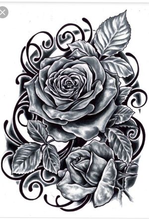 Black and Grey Rose - Potentially a knee cap tattoo I'm thinking of getting, any artists interested in doing this for me? Adding extra detail around to wrap the knee