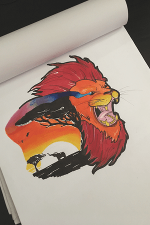 My version of a New traditional lion 