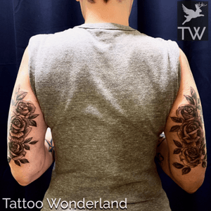 Double #rosetattoo @sandydexterous @tattoowonderland #youbelongattattoowonderland #tattoowonderland #brooklyn #brooklyntattooshop #bensonhurst #midwood #gravesend #newyork #newyorkcity #nyc #tattooshop #tattoostudio #tattooparlor #tattooparlour #customtattoo #brooklyntattooartist #tattoo #tattoos 
