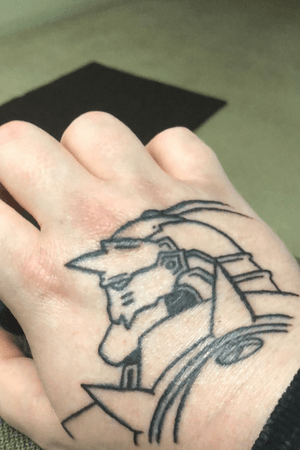 First mid sized tattoo of alphonse elric from FMA