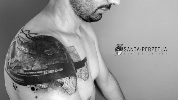 Tattoo from Santa Perpetua graphic art