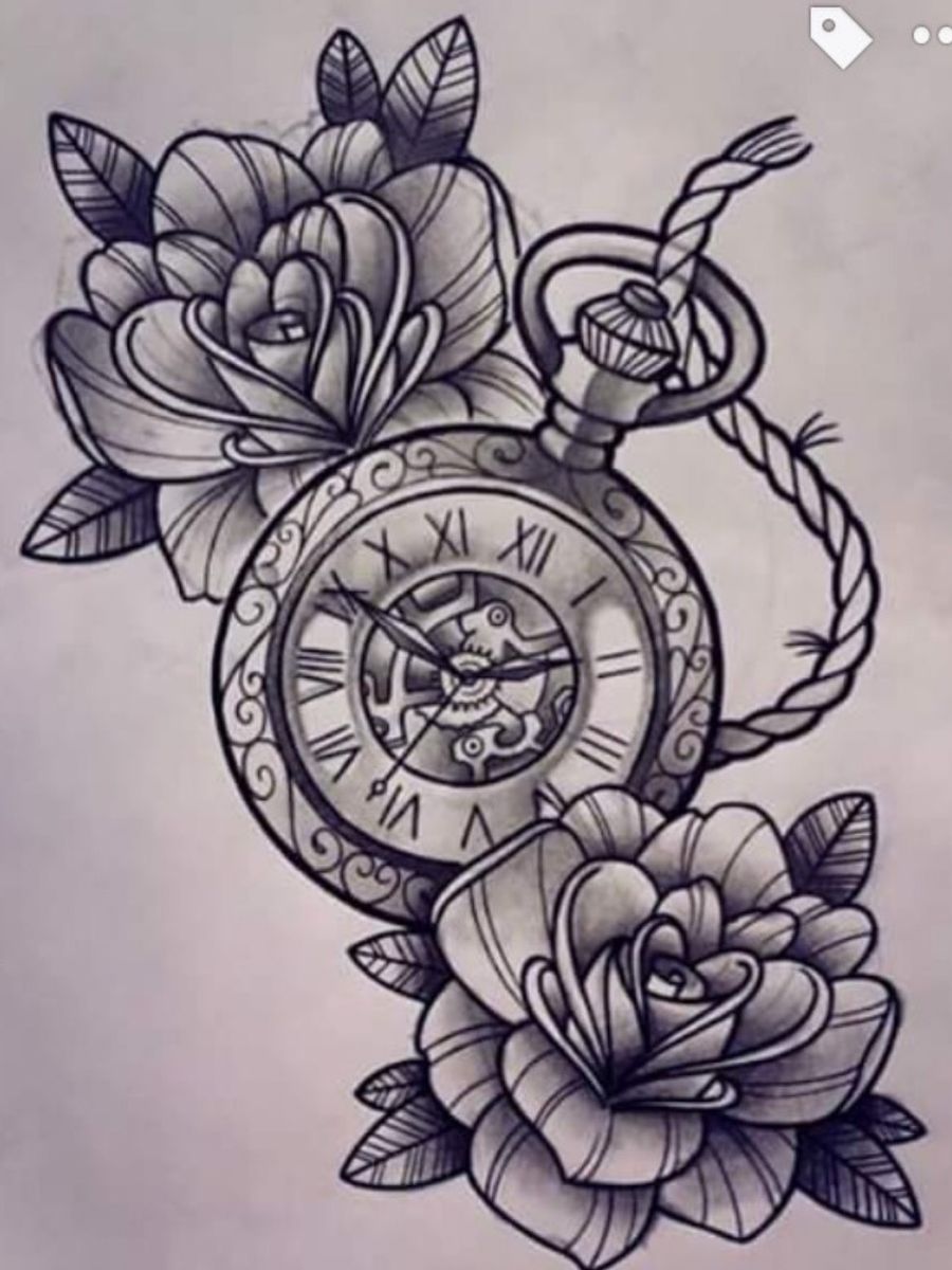 Tattoo uploaded by .Annalena.Wonderland. • Time & roses. By # ...