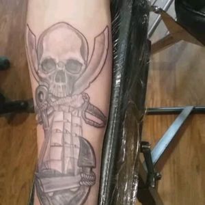 Pirate tattoo #tattoo #arm #humanleg #flesh #tattooartist #deland #florida #art #instagood #tats #tattedup #instapic #tatts #tattooed #bodyart #pirate #inked #tat #instaart #amazingink #ink #schoonertattoo #tattoos #instatattoo #photography #sleevetattoo #design #inkedup 