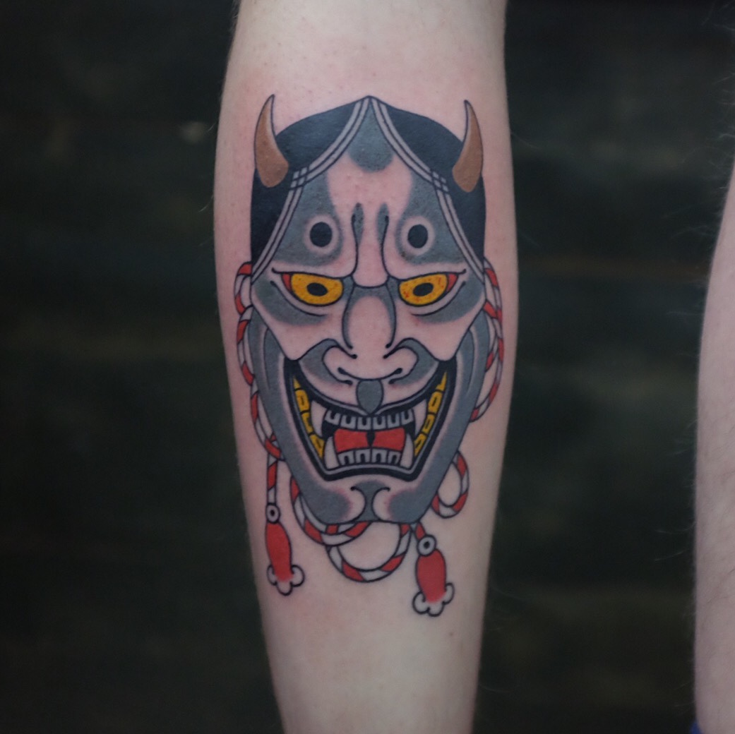 190 Oni Mask Tattoo Designs with Meaning2023  TattoosBoyGirl