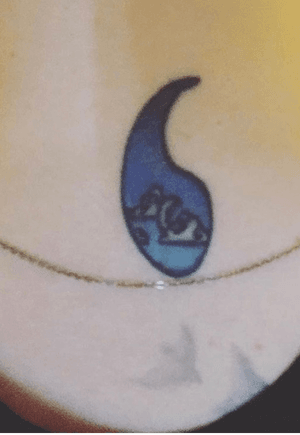 My half of the ying yang. With the moon and the clouds (my sister has the other half with tbe sun and the ocean) Amarillo, Texas
