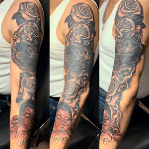 This a cover up done by red this also first part of a full sleeve. 