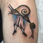Tattoo by Matt Bivetto #MattBivetto #SnailFarm #tattooart #tattoobook #surrealism #surreal #esoteric #blackandgrey #strange #symbolism #spiritual #medieval